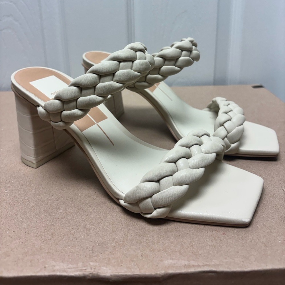 Dolce Vita Braided Block Heel Sandals – Size 8.5